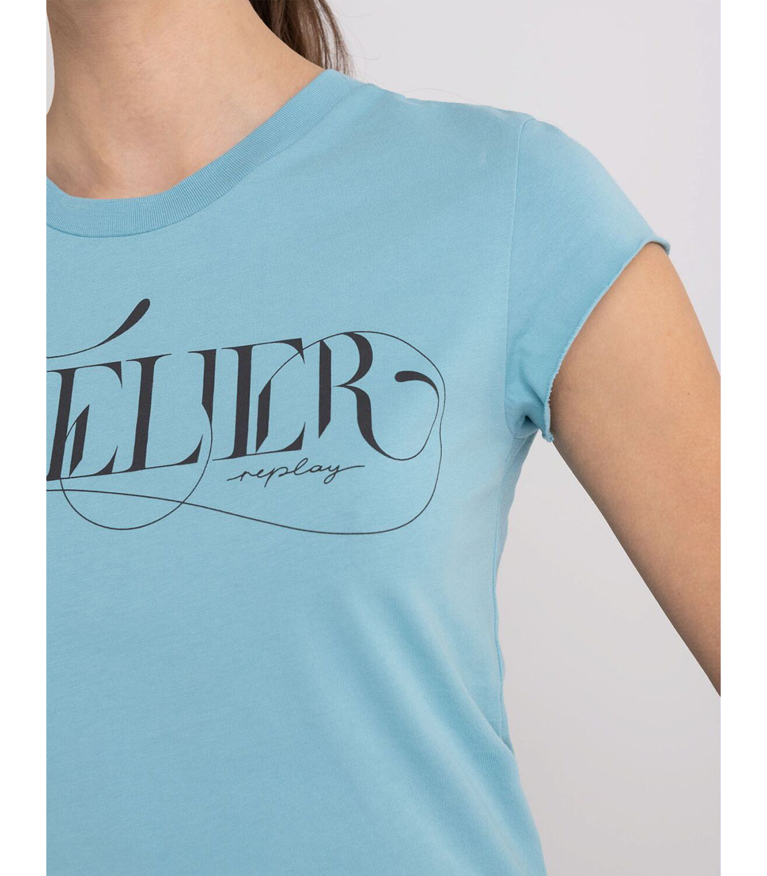 ATELIER コットンジャージーTシャツ 詳細画像 アクアブルー 2